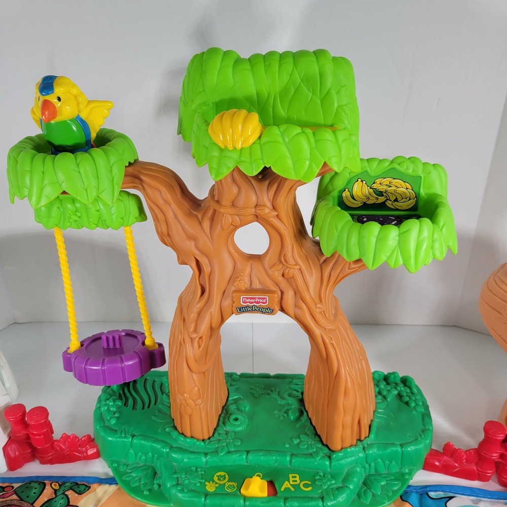 Fisher Price Little People A to Z Learning Zoo ABC Mat Tree Lion Zookeeper - Picture 8 of 10